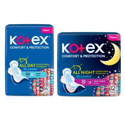 Kotex Comfort & Protection All Night 32cm 3x12pads