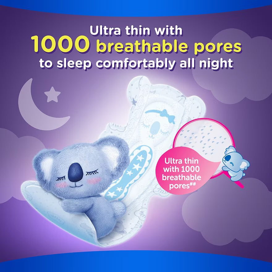Whisper Koala Overnight Wing Sanitary Pads 36cm 5's