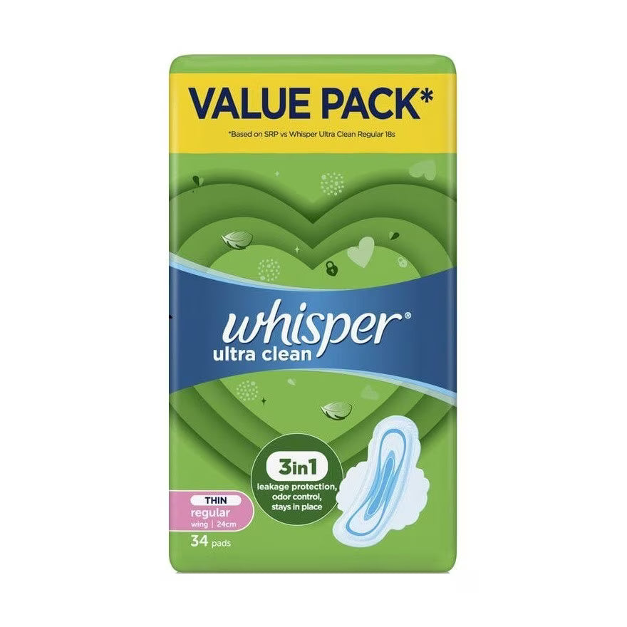 Whisper Ultra Normal Day Wings 24cm 34s